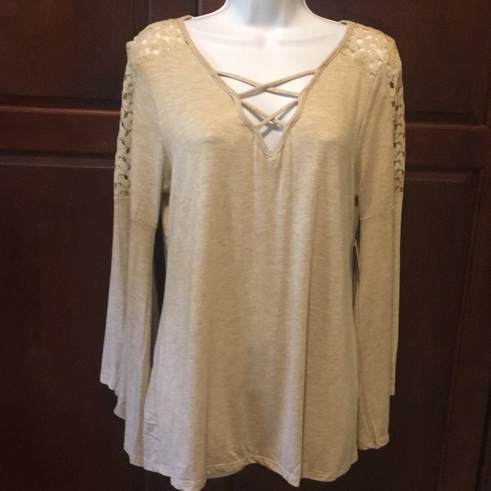 NWT long bell sleeves top